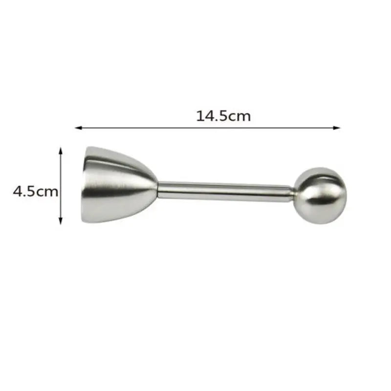 Egg topper dimensions: 14.5 cm long, 4.5 cm cup diameter