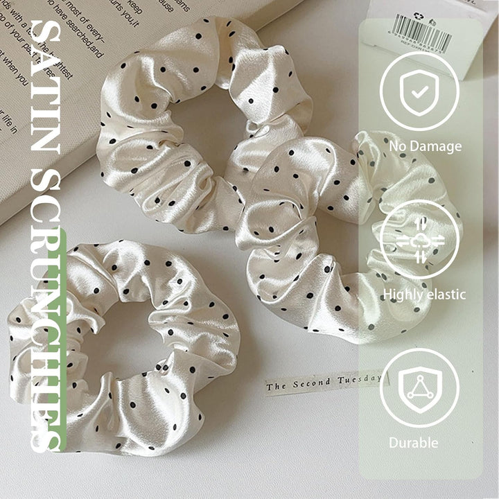 16 Pcs Satin Scrunchies for Women Scrunchies Hair Ties No Damage Satin Hair Tie for Frizz Sleep Soundly Softer Ties and Thin and Thick Hair Styling