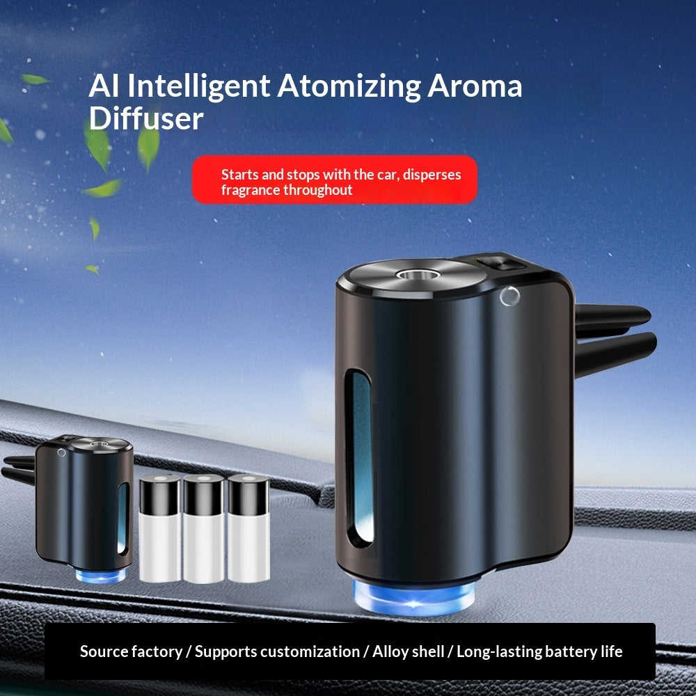 Smart Incar Aroma Diffuser With Threespeed Adjustment And Autstartstop