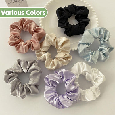 16 Pcs Satin Scrunchies for Women Scrunchies Hair Ties No Damage Satin Hair Tie for Frizz Sleep Soundly Softer Ties and Thin and Thick Hair Styling