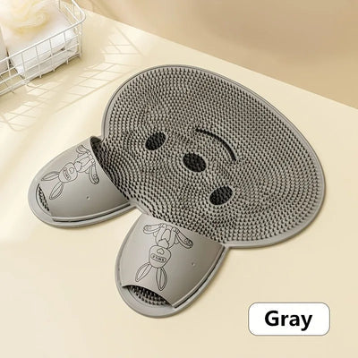 Rabbit Shower Foot Scrubber Mat – Non-Slip & Massage | Kik Trends