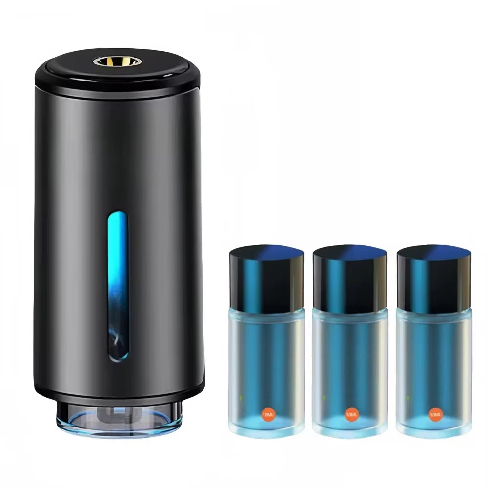 Car vent mist diffuser with three fragrance refills