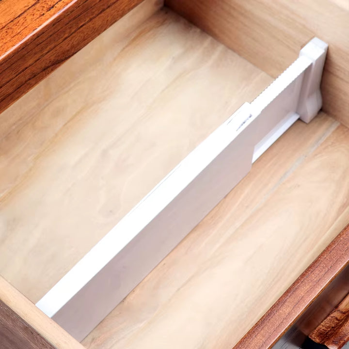 4 Pack Drawer Dividers, 11.6''-19.6'' Adjustable Drawer Organizers 3.35'' High Expandable Separators